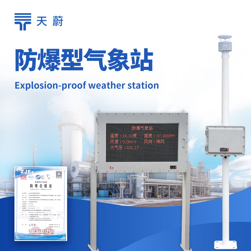 防爆型氣象站廠家——化工園區 TH-FB02 戶外監測選型